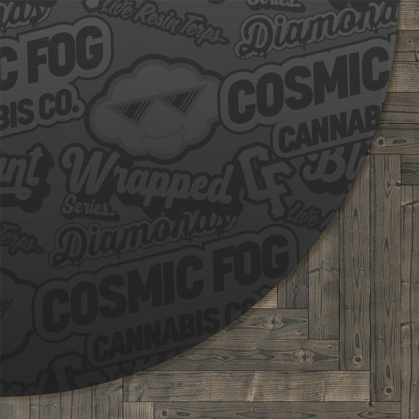 Cosmic Fog Cannabis Ghost Rug