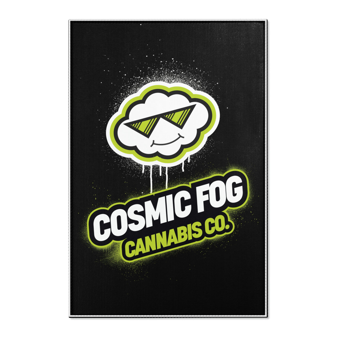 Cosmic Fog Cannabis Short Rug