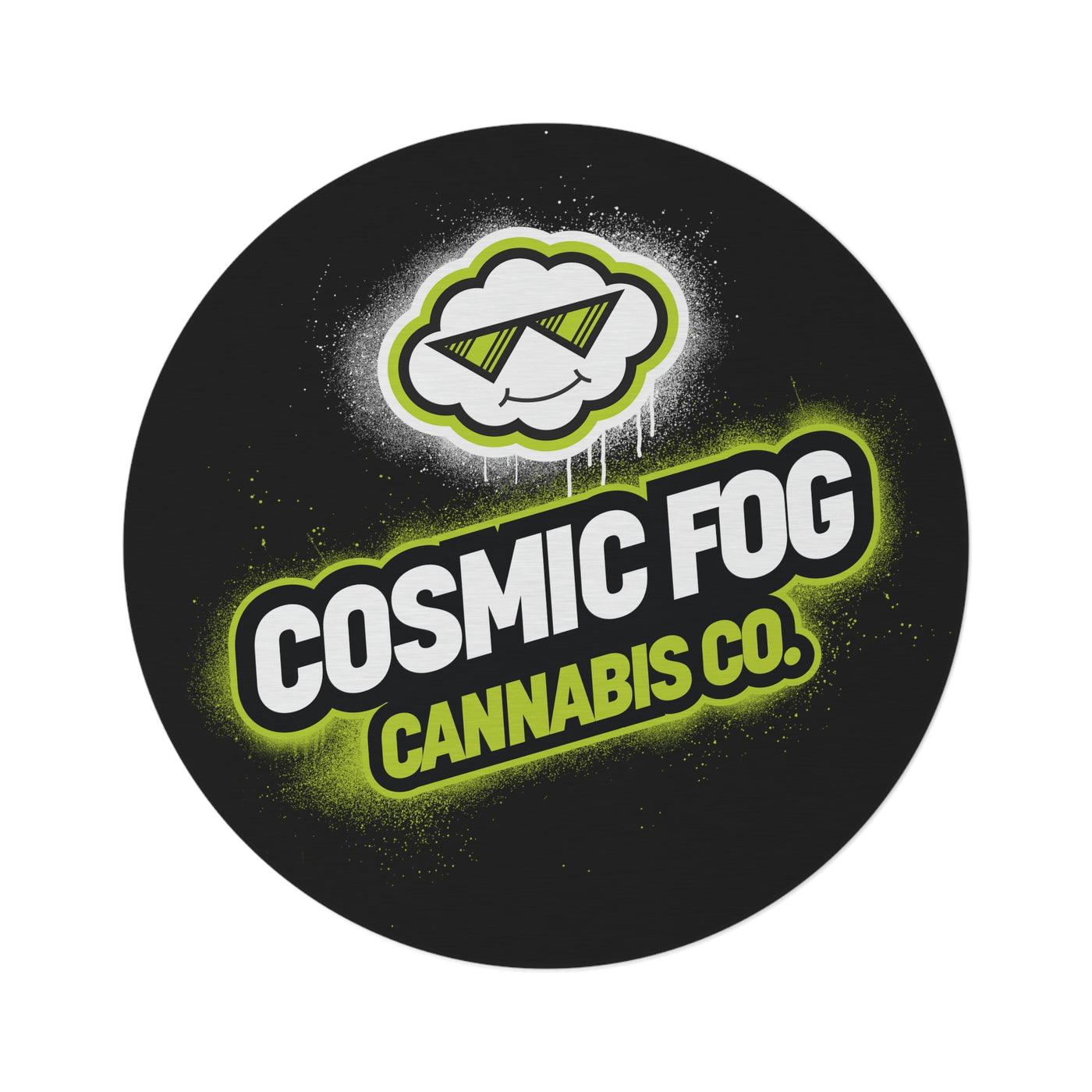 Cosmic Fog Cannabis Rug